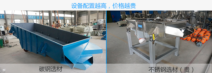  直線振動(dòng)篩配置越高，價(jià)格越貴